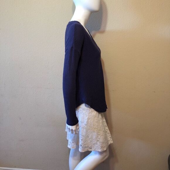 Socialite Thermal Button Front Shirt Sz XS - Picture 5 of 8